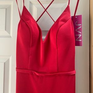 JVN by Jovani red gown size 2